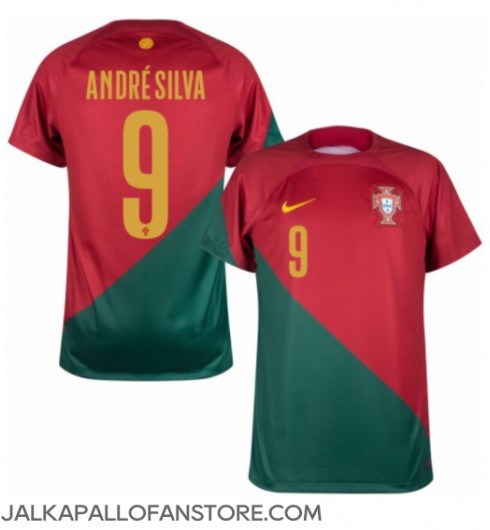 Portugali Andre Silva #9 Kotipaita MM-kisat 2022 Lyhythihainen